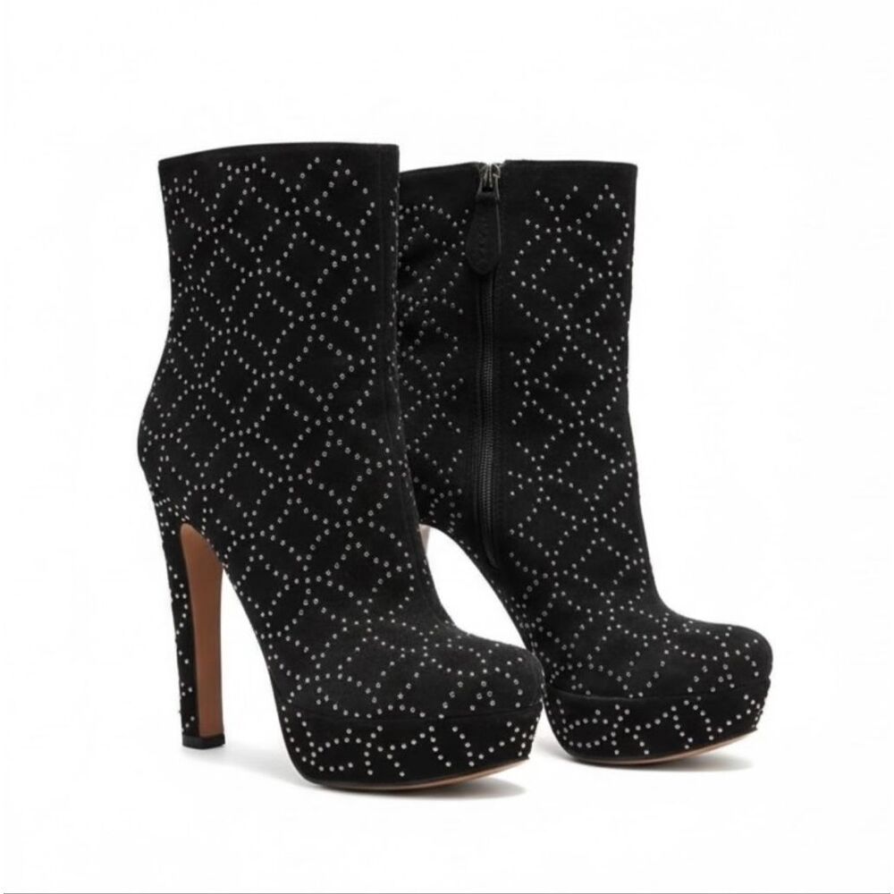 NWT Alaïa Studded Leather High Heel Platform Ankle Edgy Black Boots Women's 9.5